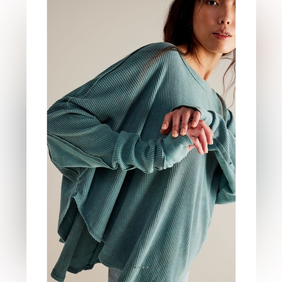 NEW Free People Microphone Drop Thermal Top - Picture 5 of 12